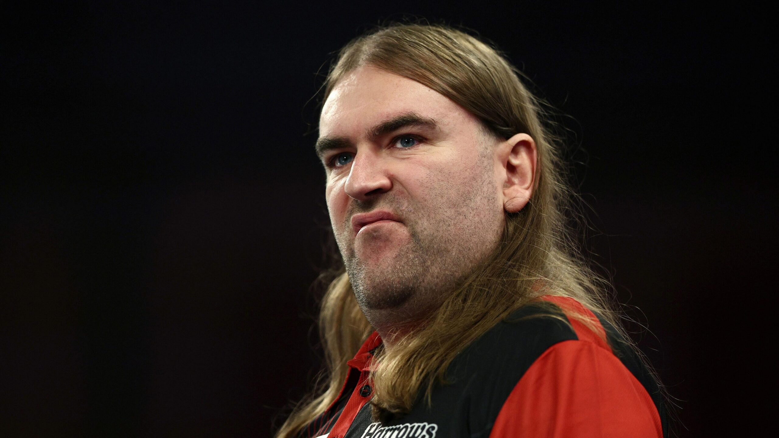 Ryan Searle tijdens het WK darts in Alexandra Palace