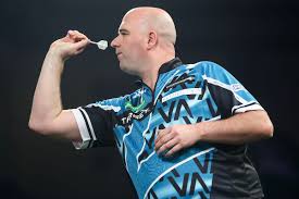Rob Cross tijdens zijn wedstrijd op de Winmau World Masters 2026